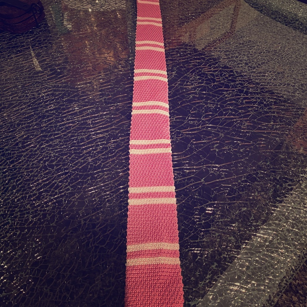 Tommy Hilfiger Striped Knit Tie - Player Pink!